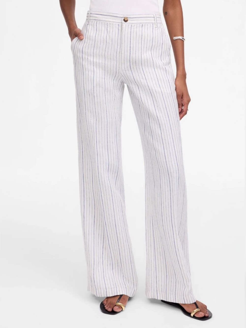 Madewell Relaxed Wide Leg Pant in 100% Linen